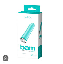 Load image into Gallery viewer, VeDO Bam Mini Rechargeable Bullet Vibrator (Turquoise)