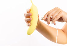 Load image into Gallery viewer, Natalie's Toy Box Banana Cream Air Pulse & G-Spot Vibrator