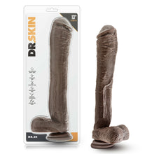 Load image into Gallery viewer, Dr. Skin Mr. Ed 13" Dildo With Suction Cup Chocolate