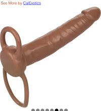 Load image into Gallery viewer, Accommodator Dual Penetrator Slim DP Stropon Dong, 6", Brown