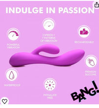 Load image into Gallery viewer, BANG 10x flexible rechargeable silicone Rabbit