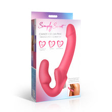 Load image into Gallery viewer, Simply Sweet Candy Crush Pink Vibrating Strapless Strap-On