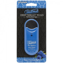 Load image into Gallery viewer, Goodhead - Deep Throat Spray to-Go - Blue Raspberry - .33 Oz.