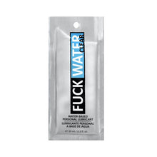 Load image into Gallery viewer, FUCK WATER .3oz  pillow pack lubricant (one time use) small