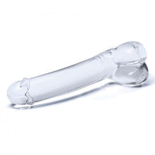 Load image into Gallery viewer, 7 Inch Realistic Curved Glass G-Spot Dildo - Clear