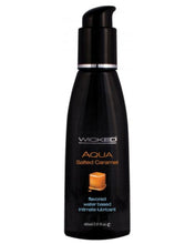 Load image into Gallery viewer, WICKED Aqua Salted Caramel Flavored Water-Based Intimate Lubricant 4 Oz.