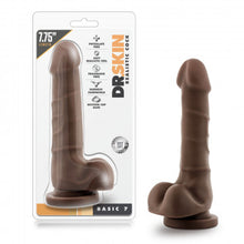 Load image into Gallery viewer, Dr. Skin - Realistic Cock - Basic 7.75" - Chocolate