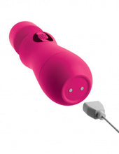 Load image into Gallery viewer, OMG Rechargeable Mini Wand Vibrator- Fuscia -Pink