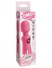Load image into Gallery viewer, OMG Rechargeable Mini Wand Vibrator- Fuscia -Pink