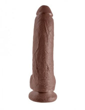 Load image into Gallery viewer, King Cock- 9-inch cock with balls- brown