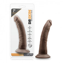 Load image into Gallery viewer, Dr. Skin - 7 Inch Cock With Suction Cup - Chocolate
