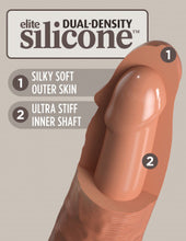 Load image into Gallery viewer, King Cock Elite 7 Inch Dual Density Silicone Cock - Ta