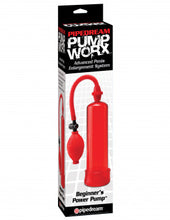 Load image into Gallery viewer, Pump Worx Beginners Power Pump - Red - black - clear Item