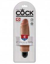 Load image into Gallery viewer, King Cock 6" Vibrating Stiffy - Tan