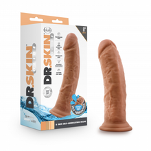 Load image into Gallery viewer, Dr. Skin Glide 7.5 Inch Self Lubricating Dildo - - Mocha
