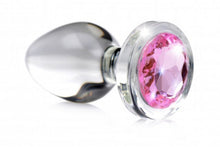 Load image into Gallery viewer, BOOTY SPARKS (glass)Pink Gem Plug Small
