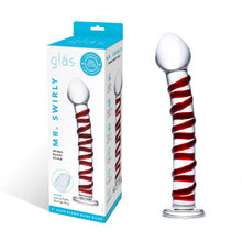 Load image into Gallery viewer, Mr. Swirly Dildo all GLASS dildo