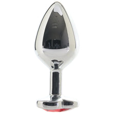 Load image into Gallery viewer, Jewel Large Ruby Heart Plug
