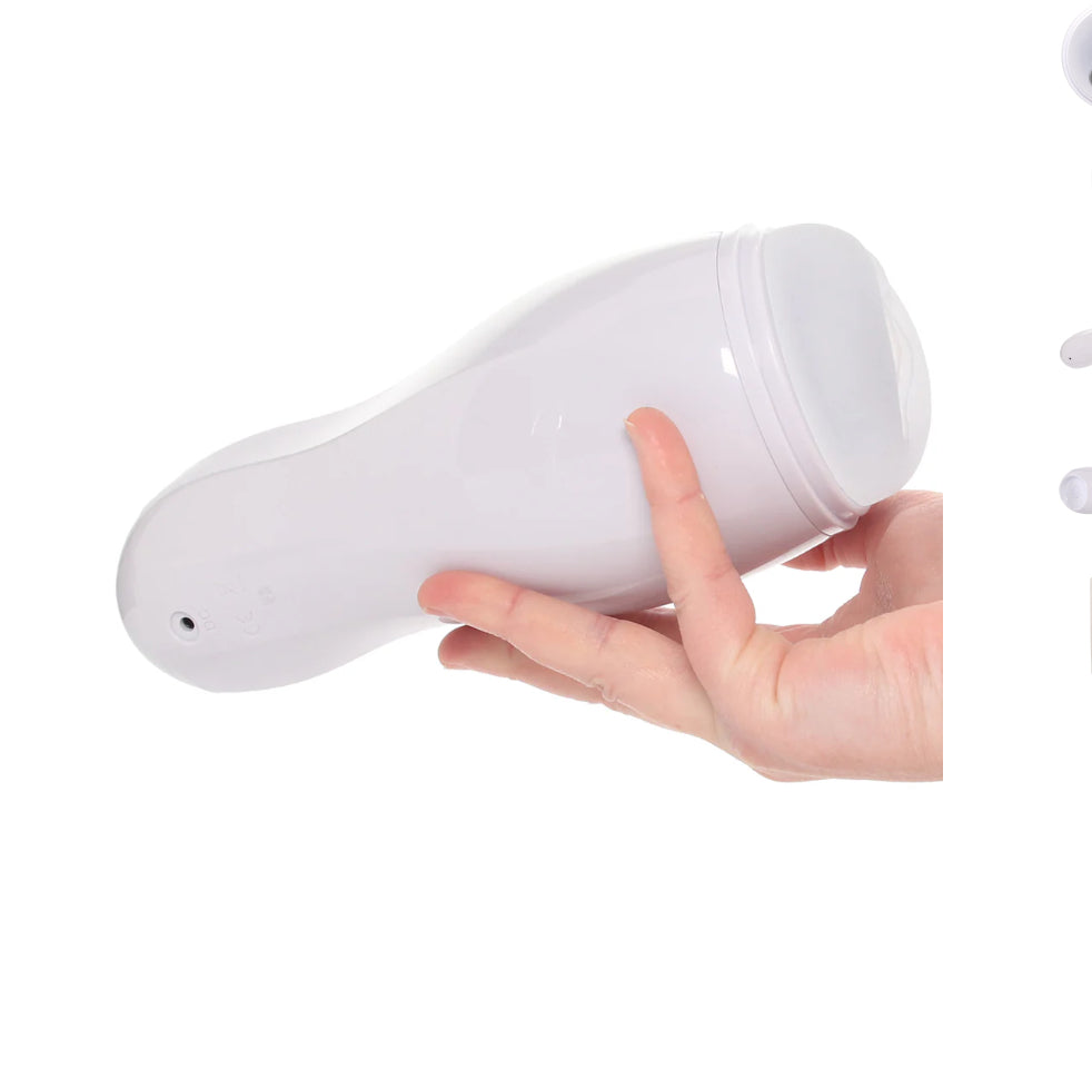Selopa Pleasure Can Vibrating Stroker in White