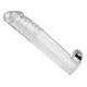 Load image into Gallery viewer, Size Matters Clear Sensations Penis Extender Vibro Sleeve With Bullet
