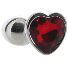 Load image into Gallery viewer, Jewel Small Ruby Heart Plug
