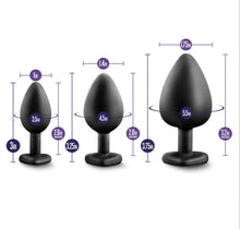 Load image into Gallery viewer, Luxe Bling Plugs Training Kit Black With  Gems
