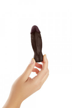 Shaft - 4.3 Inch Liquid Silicone Bullet Vibrator - Mahogany