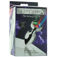 Load image into Gallery viewer, Booty Sparks Silver Light Up Anal Plug in Small

