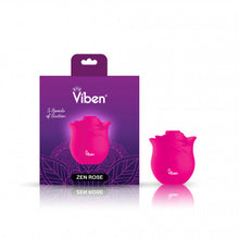 Load image into Gallery viewer, Zen Rose - Hot Pink - Handheld Rose Clitoral and Nipple Stimulator
