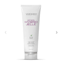 Load image into Gallery viewer, WICKED SENSUAL CARE Simply Hybrid Jelle Clean &amp; Simple Water &amp; Silicone Blended Gel Lubricant 4 oz
