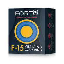 Load image into Gallery viewer, F-15:  Forte Vibrating Cockring Blue
