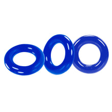 Load image into Gallery viewer, Oxballs Willy Rings 3 Pack Cock Ring Blue Super stretch

