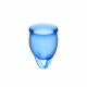 Load image into Gallery viewer, Satisfyer Feel Confident Menstrual Cup Dark Blue
