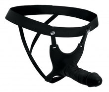 Load image into Gallery viewer, Hollow Silicone Dildo Strap-on - Black
