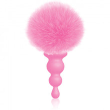 Load image into Gallery viewer, The 9&#39;s Cottontails Silicone Bunny Tail Butt Plug - Beaded Pink
