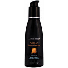 Load image into Gallery viewer, WICKED Aqua Salted Caramel Flavored Water-Based Intimate Lubricant 4 Oz.
