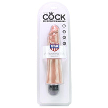 Load image into Gallery viewer, King Cock 8&quot; Vibrating Stiffy - Tan
