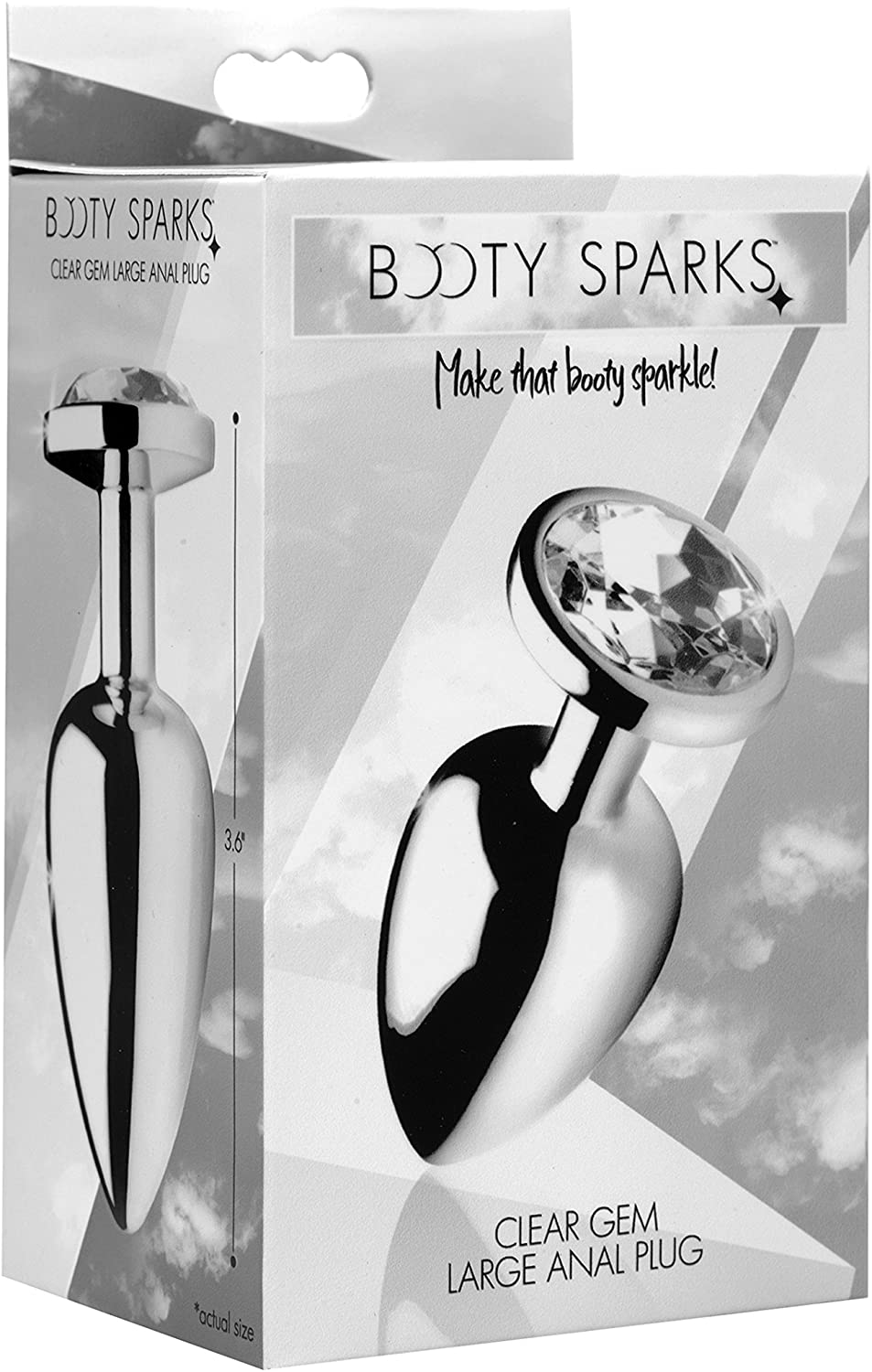 BOOTY SPARKS Clear  Gem Large Anal Plug