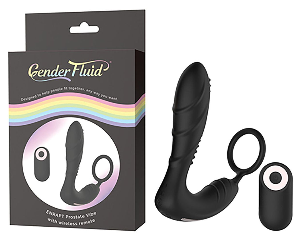 Prostate GENDER FLUID Enrapt Prostate Vibe with Wireless Remote