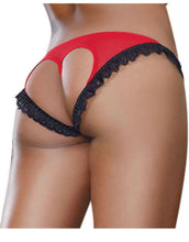 Load image into Gallery viewer, DREAMGIRL Stretch Mesh With Lace Open Back Heart Panty
