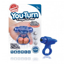 Load image into Gallery viewer, You-Turn 2 Finger Fun Vibe - Blueberry

