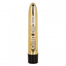 Load image into Gallery viewer, Naughty Bits Gold Dicker Personal Vibrator
