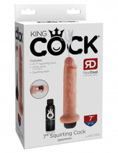 Load image into Gallery viewer, King Cock 7&quot; Squirting Cock - Flesh
