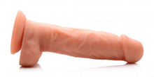 Load image into Gallery viewer, U STRAP Power Pecker 7 Inch Silicone Dildo With Balls - nude
