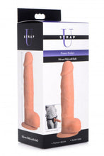 Load image into Gallery viewer, U STRAP Power Pecker 7 Inch Silicone Dildo With Balls - nude
