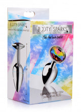 Load image into Gallery viewer, Rainbow Prism Gem Anal Plug - Small
