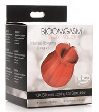 Load image into Gallery viewer, Bloomgasm - Wild Violet 10x Licking Clit Stimulator - Red
