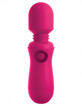 Load image into Gallery viewer, OMG Rechargeable Mini Wand Vibrator- Fuscia -Pink
