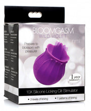 Load image into Gallery viewer, Inmi - Bloomgasm Wild Violet Licking Silicone Stimulator - Violet
