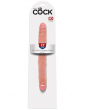 Load image into Gallery viewer, King Cock 12 Inch Slim Double Dildo - Flesh

